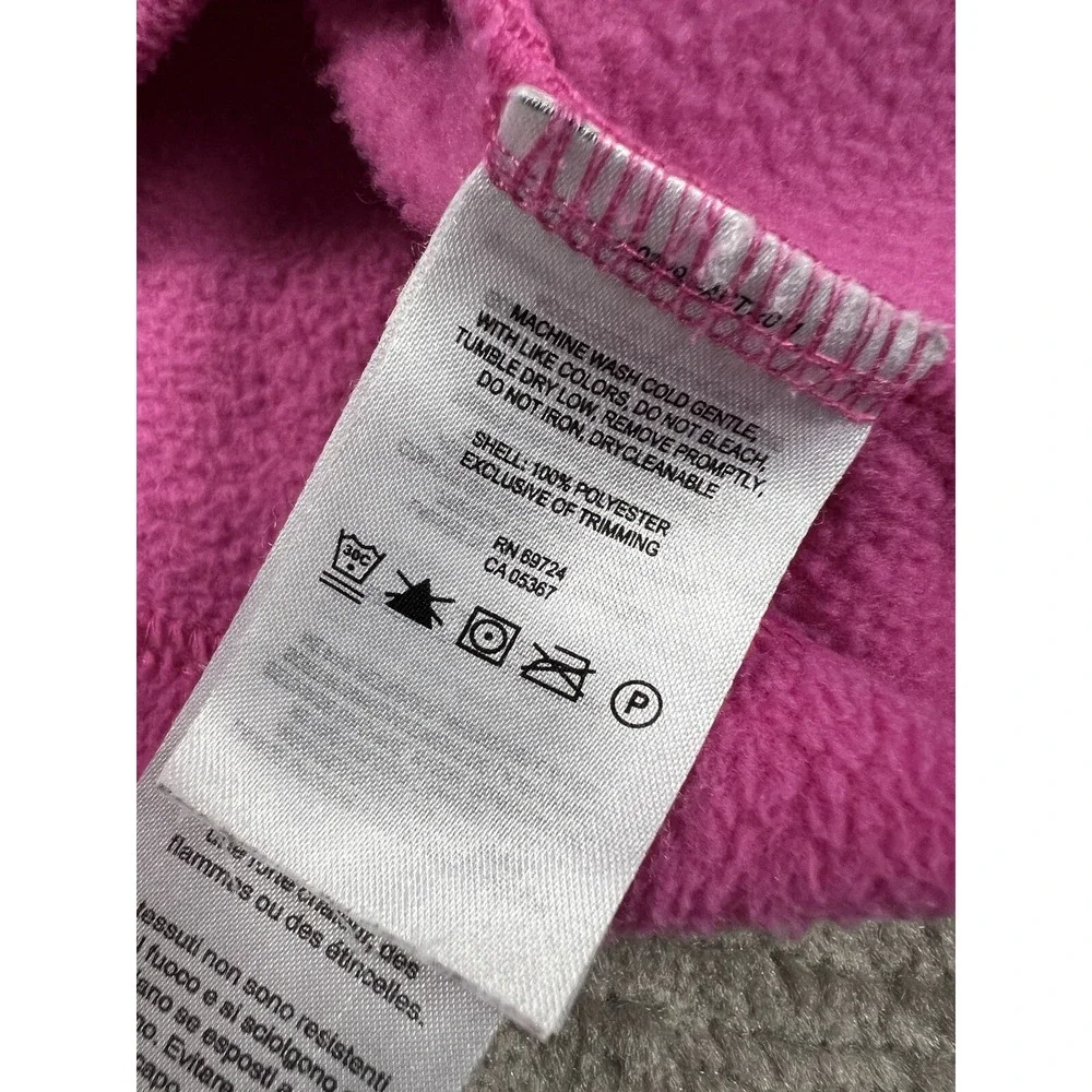 Columbia Jacket Girls Medium 10/12 Pink Fleece Full Zip Hiking Outdoor‎ Gorpcore